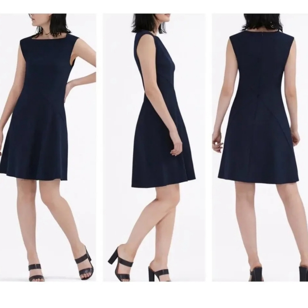 MM Lafleur Pauline Dress in Navy, 0P